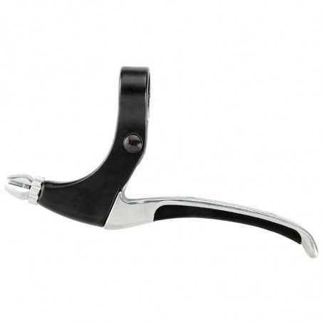 City-Bike Brake Levers Pair of aluminum with rubber black / silver  - 1