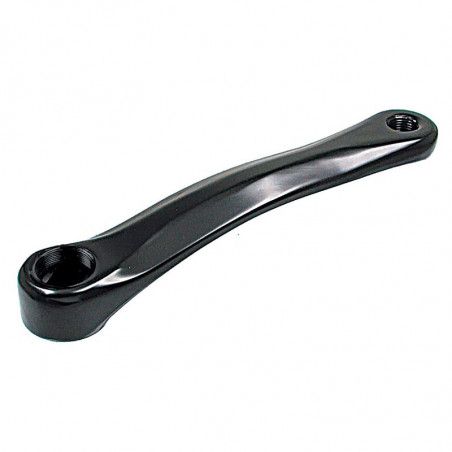 Pedivella in alluminio piegata nera tipo C101 170 mm  - 1