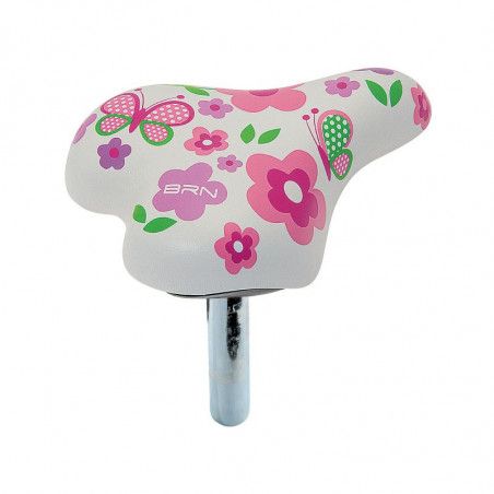 Sella bimba 12-16 flower bianca con canotto  - 1