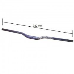 Aluminum handlebar Wag Over size 31, 8mm blue anodized WAG - 1 2