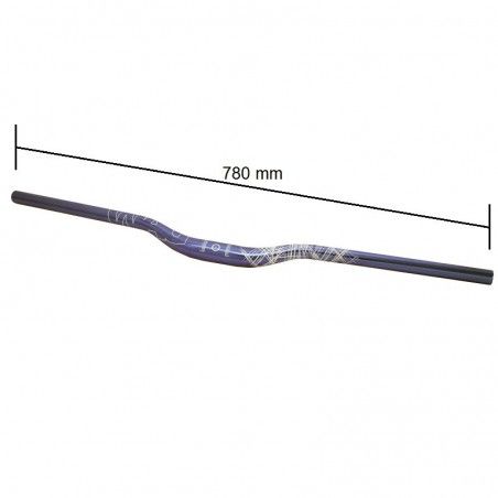 Aluminum handlebar Wag Over size 31, 8mm blue anodized WAG - 2