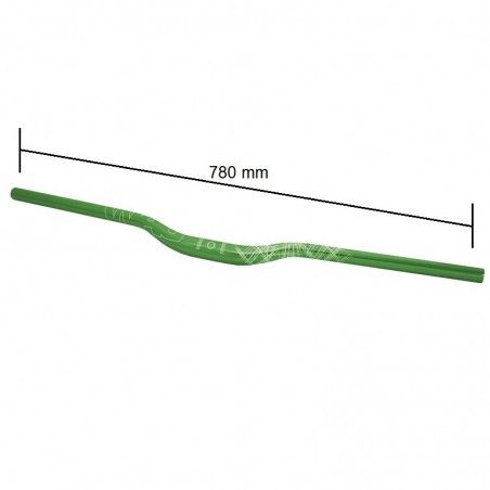 Manubrio in alluminio Wag Over size 31, 8mm anodizzato verde WAG - 2