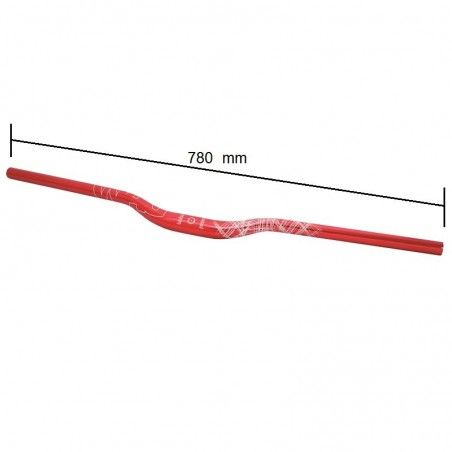 Aluminum handlebar Wag Over size 31, 8mm red anodized WAG - 2