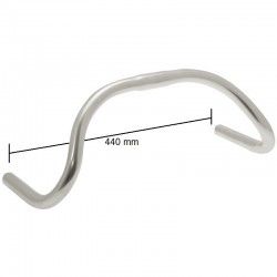 Handlebar Fixed Retro silver RMS - 1 2