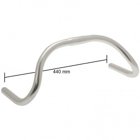Manubrio Fixed Retro silver RMS - 2