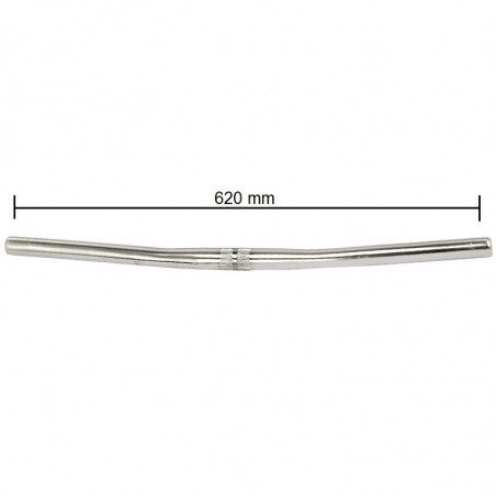 Manubrio in alluminio Mtb silver  - 2