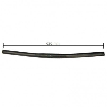 aluminum handlebars MTB black  - 2