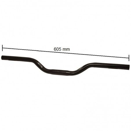 Handlebar Urban black aluminum  - 2