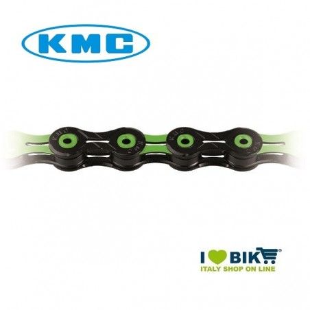 Catena KMC X11 SL 11 velocità Nera / Verde RMS - 1