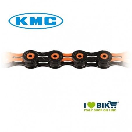 Catena KMC X11 SL 11 velocità Nera / Arancio RMS - 1