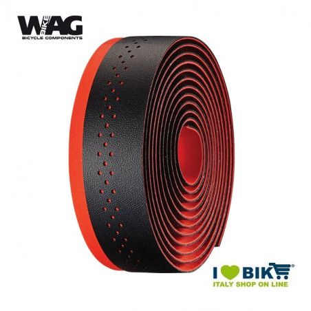 Nastro Manubrio Wag Double Color Nero/Rosso Silva - 1