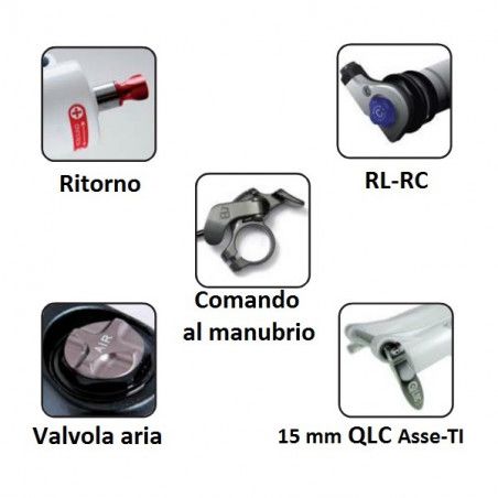 Forcella AXON Werx RC RL-RC 15QLC-Ti 29 1 1/8 SUNTOUR - 2
