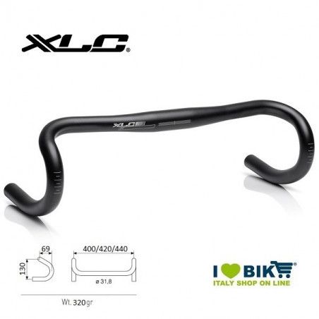 Manubrio Corsa XLC Road-Bar nero 440mm  - 1