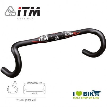 Manubrio Corsa ITM Alcor 80 Wing 400 mm  - 1