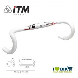 Race handlebar ITM Alcor 80 Wing WHT 440 mm  - 1