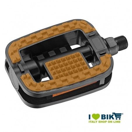 Pair Pedals City-Bike with non-slip rubber Special brown  - 1