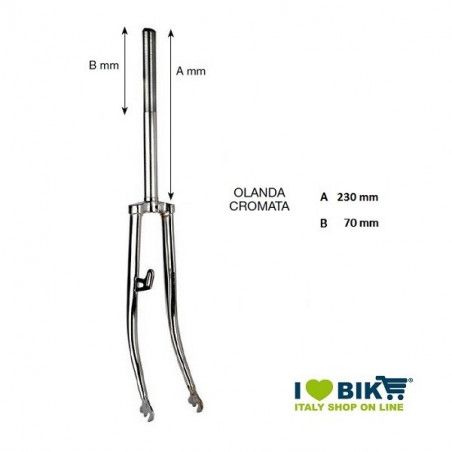 Forcella Sport 26 cromata XL 1 pollice  - 1