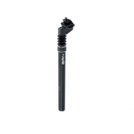 Cushioned Aluminum seatpost black 350 mm long  - 1