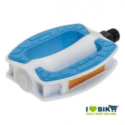 Couple in white resin pedals BRN Riviera with light blue rubber BRN - 1