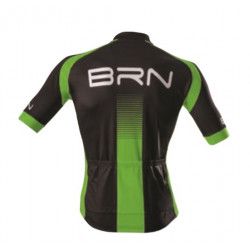 Mesh BRN, Short Sleeve Men black/green fluo BRN - 1 2