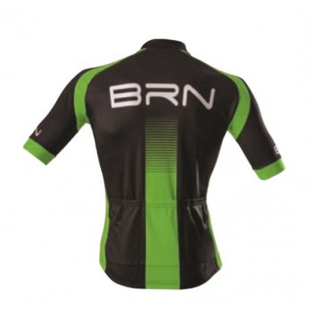 Mesh BRN, Short Sleeve Men black/green fluo BRN - 2