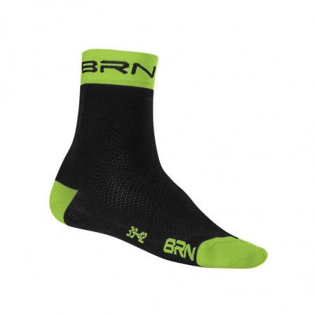 Sock Cycling BRN black / green fluo BRN - 1