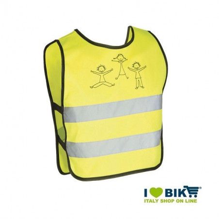 Gilet rifrangente giallo Kids taglia XXS  - 1
