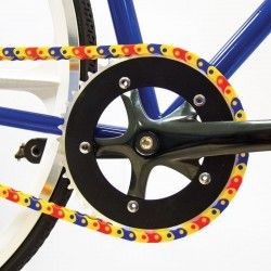 Chain guard interlocking plastic yellow  - 1 2
