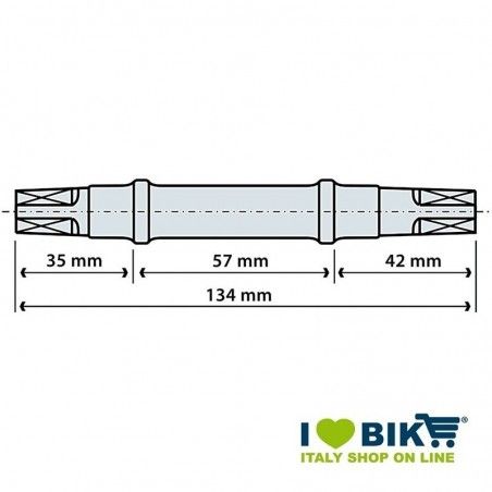 Perno movimento centrale quadro tipo G BRN - 1