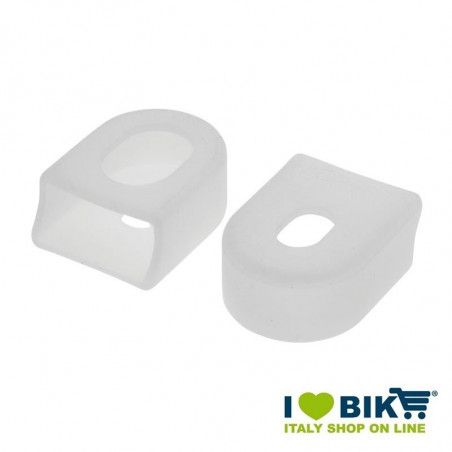 Pairs cranks guards in transparent rubber BRN - 1