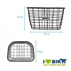 Front basket black iron Iceland BRN - 1 2