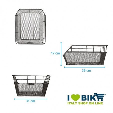 Cesto posteriore in retina Trendy azzurro BRN - 2