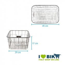 Basket, front / rear Metal Steel BRN - 1 2