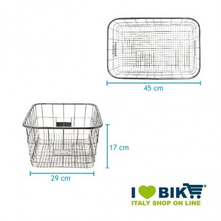 Basket, front / rear Metal Steel BRN - 2
