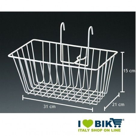 Front basket iron Graziella white BRN - 2