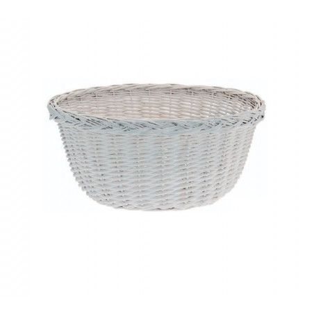 Wicker Basket in Holland White RMS - 1