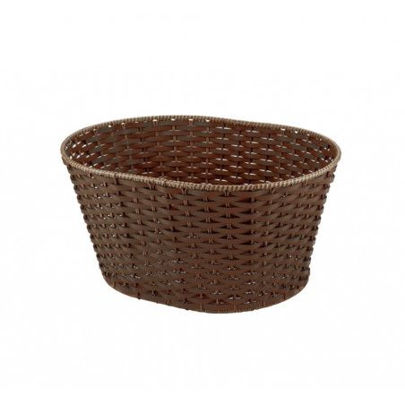 Basket in Faux Leather round brown RMS - 1