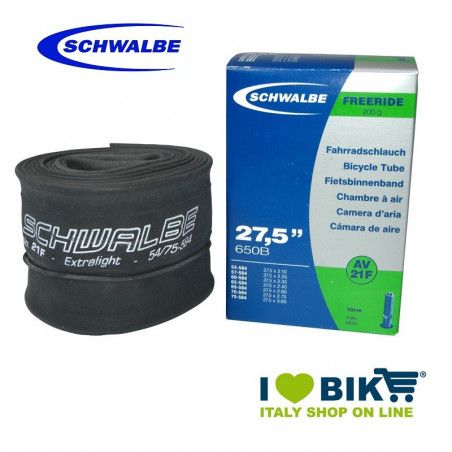 Camera d'aria misura MTB 27.5 PLUS 27.5x2.10/3.00 valvola americana Schwalbe - 1