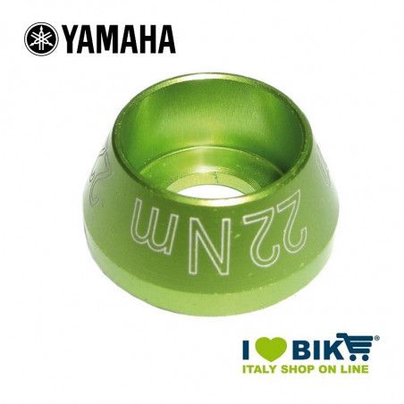 Screw plug for Yamaha E-Bike engine green anodized  - 1