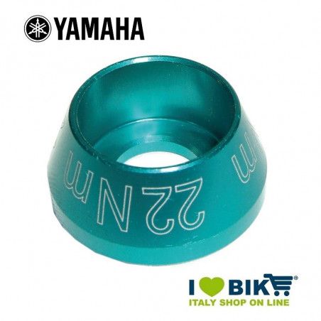 Screw plug for Yamaha E-Bike engine Cyan anodized  - 1