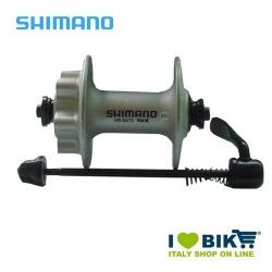 Shimano front wheel hub 36 holes disc brake 6 holes silver Shimano - 1