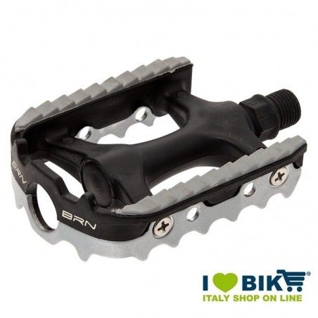 Pair of resin and aluminium Gripper Pedals BRN - 1