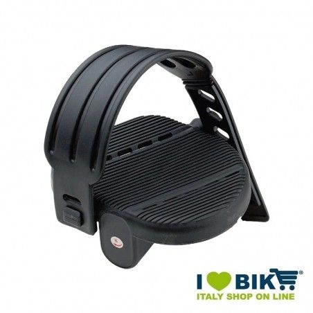 Bike pedals with straps pivot thin 1/2  - 1